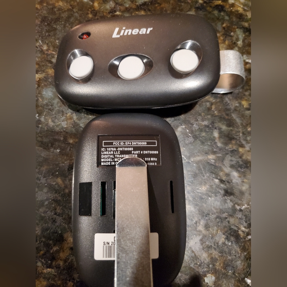 Linear garage door opener remote